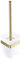 WOMAO Porte Brosse Toilette Acier INOX 304 Verre Trempé Fini Or Brossé Mural Balayette WC Brosse WC Accessoires Salle de Bain(Brosse Inclu)