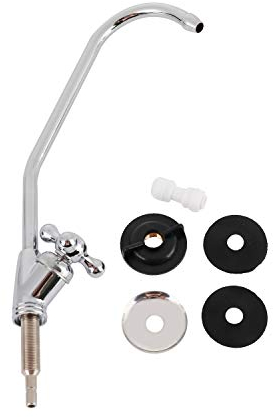 TOPWAY Grifo del Fregadero de la Cocina del Grifo del Agua Potable de 360 Grados Gire la Sola Palanca Cuello de Cisne de Acero Inoxidable, para Todos Sistemas Ósmosis Inversa Filtración del Agua