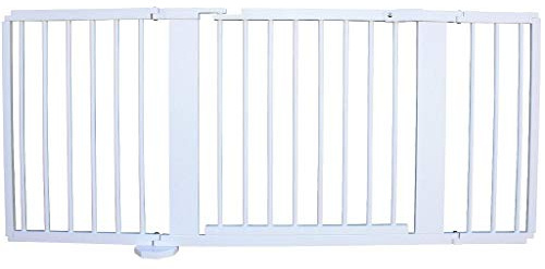 Absperrgitter Türschutzgitter Treppenschutzgitter 119 bis 368 cm massiv Weiss (164cm)