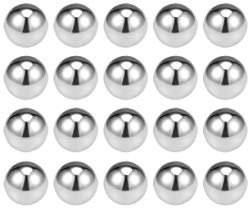 sourcing map 7mm Bearing Balls 304 Stainless Steel G100 Precision Balls 20pcs