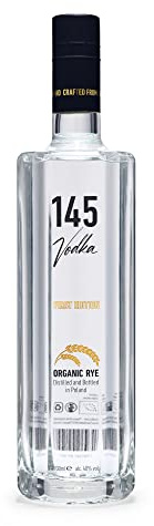 145 Vodka | exklusiver polnischer Bio Vodka | 1 x 0.7l | DLG Gold Award 2022 | Red Dot Winner 2023
