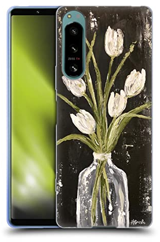 Head Case Designs Officially Licensed Haley Bush White Tulips In Glass Jar Floral Painting Soft Gel Case Compatible With Sony Xperia 5 IV
