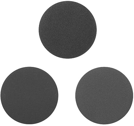 MACHSWON 3 Inch Sander Wet Dry Polishing sheet Silicon Carbide Sandpaper Hook and Loop Sanding Disc 400/600/800 Grit 15Pcs
