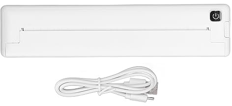 Imprimante Portable sans Encre, Imprimante Thermique A4 avec, Batterie Rechargeable, Large compatibilité pour le Bureau Scolaire, Facile à Utiliser