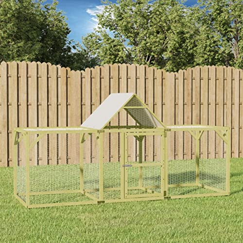 Festnight Outdoor Hühnerstall XXL groß Freilaufgehege Holz Hühnerhaus Hühnerkäfig Geflügelstall Kaninchenstall Hasenstall Freigehege für Hühner Kaninchen Gänse Enten