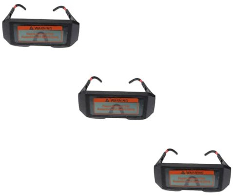 OSALADI 3piezas Gafas De Soldadura Filtro De Oscurecimiento Automático Lentes Ajustables Protección Uv Gafas De Seguridad Para Soldadores Protección Óptima Para Ojos Condiciones De