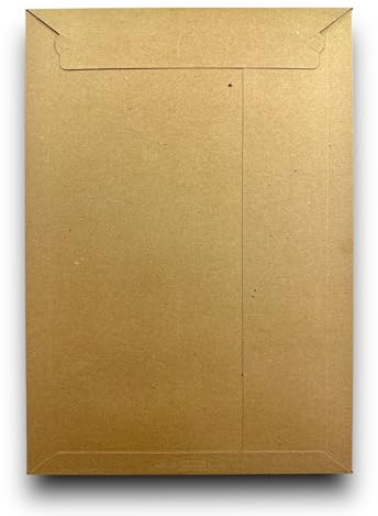 30 Stk. DIN A3 Versandtaschen aus Pappe 320 x 455 mm Selbstklebend - Papp-Kuverts für Kleidung, Poster, Umschlag Briefkuvert, Versandtaschen Groß