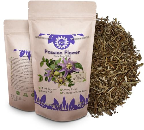 Passion Flower 50g | Traditional Support for Relaxation, Calm & Sleep Quality | Stress & Nervous System Wellness | Ideal for Evening Tea, Tinctures & Extracts