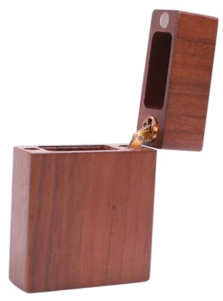 Parliky Holz-gitarren-plektrum-organizer Aus Walnuss Praktische Aufbewahrungsbox Für Gitarren-zubehör Und Kleine Gegenstände Kompakt Und Tragbar Für Musiker Und Geschenkideen