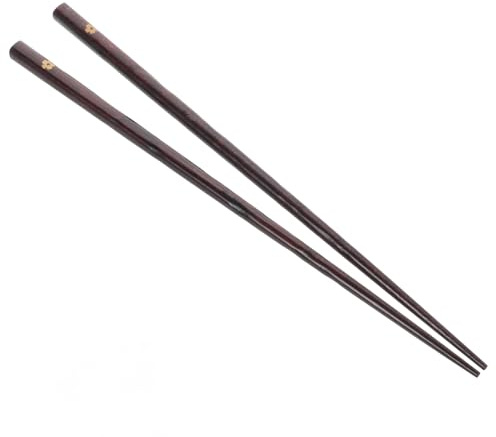 ULTECHNOVO Reusable Japanese Wooden Chopsticks Solid Wood Anti-Slip Rice Chopsticks with Cherry Blossom Pattern 9.06 in for Sushi Sashimi Noodles Home Kitchen Dining