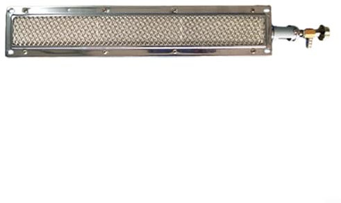 Besshepplo Bruciatore in ceramica a infrarossi per barbecue, portatile, in metallo e ceramica, bruciatore laterale di ricambio per barbecue a gas, barbecue a gas, bruciatore in ceramica a infrarossi,