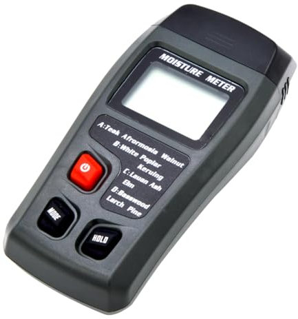 Hygromètre Numérique Humidimètre Écran Lcd Facile À Utiliser Pile 9 V Nécessaire 4 Éléments Pour La Menuiserie