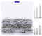 QMLING Lot de 220 vis et chevilles (110 chevilles à percussion, 110 vis pour plaque de plâtre), chevilles à expansion pour la fixation, M3/M3,5/M4/M5/M6/M8