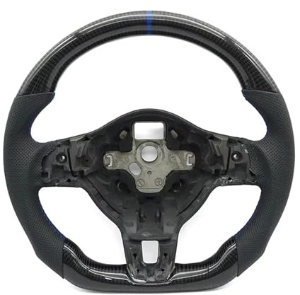 Sportlenkräder Kompatibel Mit VW Für Golf 6 Für GTI Für GTD R 2009 2010 2011 2012 2013 Für Polo Für GTI Für Tiguan Für Passat Carbonfaser-Autolenkrad(with Hole)