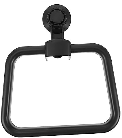 LALAFINA Anello Portasciugamani Ventosa in Pvc e Abs, Portasciugamani Da Bagno Senza Foratura, Resistente e Salvaspazio, Adatto Per Bagno e Cucina
