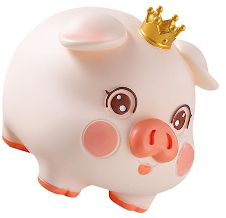 minkissy Salvadanaio Carino Forma Maiale Contenitore Monete per Decorazione Casa Adorabile e Pratica per Soldi Camera e Studio
