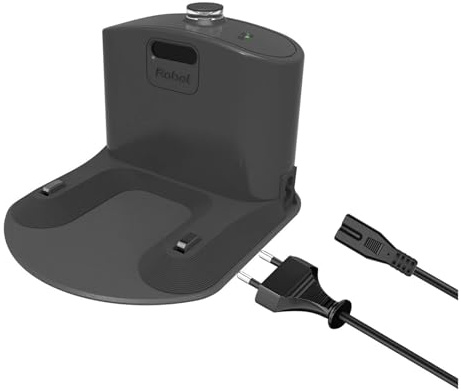 Estación de carga compatible con Roomba serie E5/E6/i1/i3/i4/i6/i7/i8/500/600/700/800/900 Series (adaptador de la UE)
