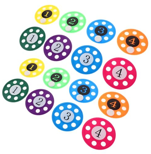 BESPORTBLE 16pcs Pool Diving Toys for Boys and Girls Numbered Diving Discs Underwater Swimming Practice Set for Pool Games and Skill Training