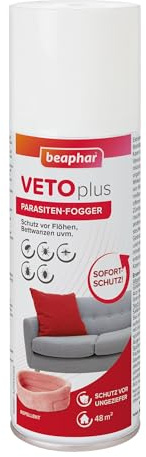 Beaphar VETOplus Parasiten Fogger - 200 ml - Vernebler zum Schutz vor Flöhen und Bettwanzen in der Umgebung von Hunden und Katzen