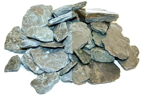 HYDROPLANETE - Paillis Ardoise Gris Vert 30/60 UAB 20kg – Schiste Ardoisier Naturel – Anti Mauvaises Herbes, Drainage & Rétention Chaleur – Massifs, Pots, Allées – Inaltérable – Intérieur & Extérieur
