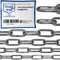 50cm = 0,5 Meter 3mm starke Stahlkette Meterware V4A Metallkette langgliedrig am Stück A4 Kette Edelstahl DIN5685 Gliederkette DIN763 rostfreie Edelstahl Sicherheitskette Ankerkette 0,5m