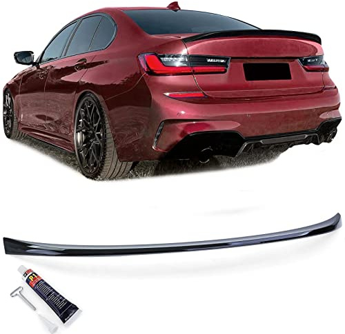 Sport Heckspoiler Lippe Schwarz Glanz mit ABE passend für 3er BMW G20 2019-2022