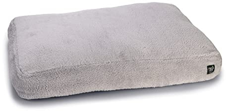 Beeztees Minus One Hund, Liegekissen, Hundebett, Hellgrau, 100x70x15 cm