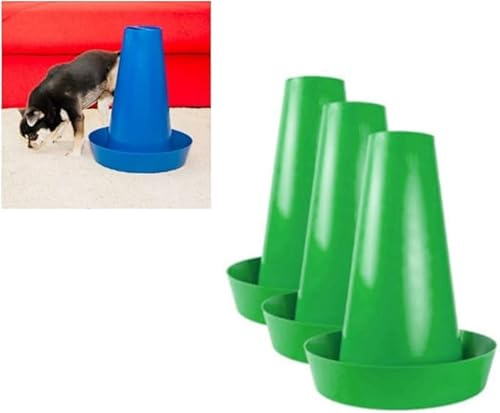 PIPPI WC pour Chiens Mâles – Urinoir pour Chiens d’Intérieur et d’Extérieur – Colonne Urinaire Lavable – Alternative aux Tapis Éducateurs – Lot de 3 – Vert