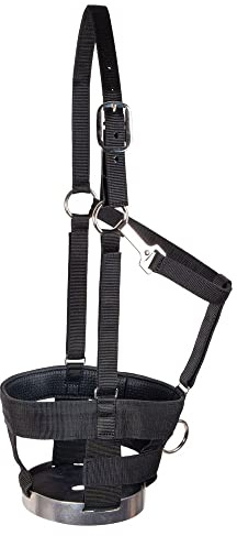 Dura-Tech Breathe Rite Grazing Muzzle with Breakaway Halter for Horses | Size Cob |Horse Weight Control Aid | Enhances Breathing|Adjustable Cheeks | Breakaway Safety Feature