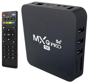 TV Smart Box Android 10.0 Mxq pro 8K WiFi 5G Media Player Quad Core 4GB Ram 32 gb Rom con Telecomando