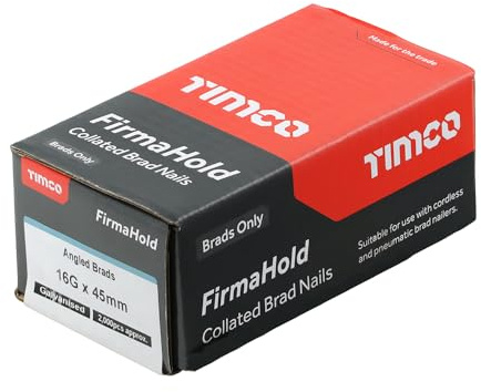 Brad Nails - Firmahold Paslode - 2nd Fix Finishing Nails - Galvanised, Stainless Steel (Galvanised - Straight - 16Gx45-2000pcs)