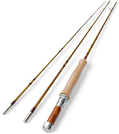 ZHUSROD 6 wt | 2,7 m | 3 pezzi | Canna da pesca in bambù | F.E. Thomas Dirigo Taper (solo 1 punta)