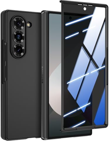Doeshine for Z Fold 6 Case Ultra Slim, Privacy Screen Protector, Black | [Anti-Peeping], Thin Slim Full Body Phone Case, Lightweight Skin-Friendly, Hard PC Cover Case for Samsung Galaxy Z Fold 6