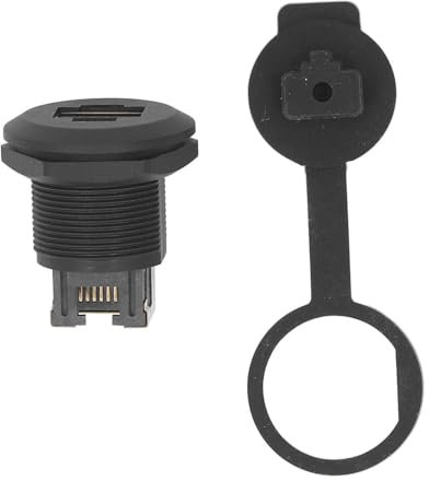 Yuecoom Coupleur de montage du panneau, RJ45 Ethernet LAN Passa par connecteur, adaptateur féminin à la femme, Adaptateur de nourriture à la tête de la tête pour l'industrie,
