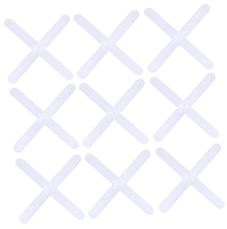 POPETPOP 1set Cross Glue Wedge Grout Spacers Tile Leveling Spacers Tools Flooring Tiling Accessories Install Tiles Floor Tile Spacers Shape Lay Tile Cross White 2000pcs
