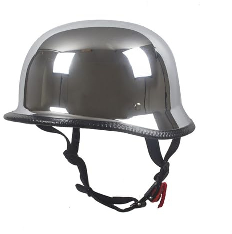 VVPEC Casque Moto Homme Homologué Casque Bol Homologué Casque Moto Vintage Casque Jet pour Moto Casque Scooter Homme ECEDOT Homologué Jet Casque Personnalité Casque de Moto(3,L=59~60cm)