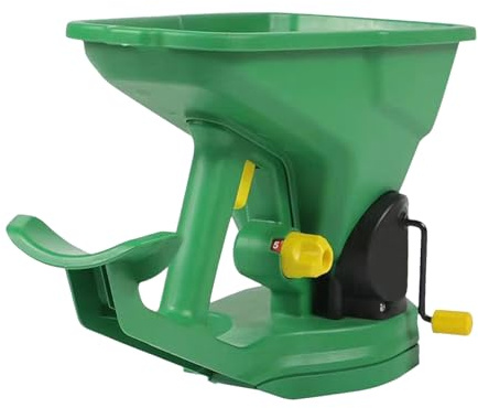 Handvevad gräsmatta matspridare, gödselspridare, frödispenser, bärbar gräsmatta och trädgårdsspridare ergonomiskt bärbart planteringsverktyg med justerbar kontroll för gräsfrö, gödselmedel och