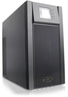 AMPOWER SURYA 2k UPS OnLine Gruppo di Continuità Doppia conversione Onda Sinusoidale Pura 2000VA 1800W, Tower, display LCD, USB, seriale RS-232, 4 uscite IEC, EPO, slot SNMP (opzionale), 6x12V-9Ah