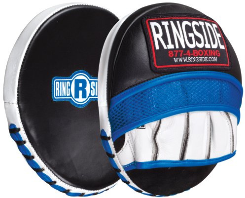 Ringside Gel Shock™ Micro Boxing Mitts – Precision Target Training Pads with Gel Shock™ Impact Absorption, Durable Leather Build, Breathable Mesh Palm for Comfort (New)