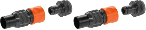 GARDENA Set de raccordement gardena - grand débit pour pompes - 19 mm 3/4' - 1752-20 (Lot de 2)