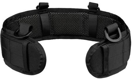 Genérico Ceinture de bataille – Ceinture tactique de combat, ceintures rembourrées de patrouille, support résistant | Libération rapide avec support de taille et de hanches | Utilisation extérieure