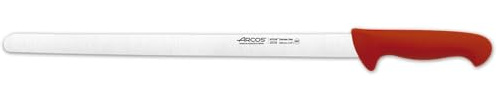 Arcos Serie 2900 - Schneidmesser Schinkenmesser - Klinge Nitrum Edelstahl 400 mm - HandGriff Polypropylen Farbe Rot
