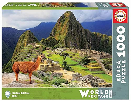 Educa 17999, Machu Picchu, 1000 Teile Puzzle für Erwachsene und Kinder ab 10 Jahren, World Heritage Series
