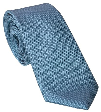 Michelsons of London Seidenkrawatte Herren, Krawattenschal, einfarbig Gr. Einheitsgröße, blaugrün