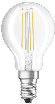 OSRAM LED Retrofit CLASSIC P Lampadina LED, Attacco: E14, Bianca Calda, 2700 K, 5.5 W, Equivalenti a 60 W, LED THREE STEP DIM CLASSIC P, Chiaro