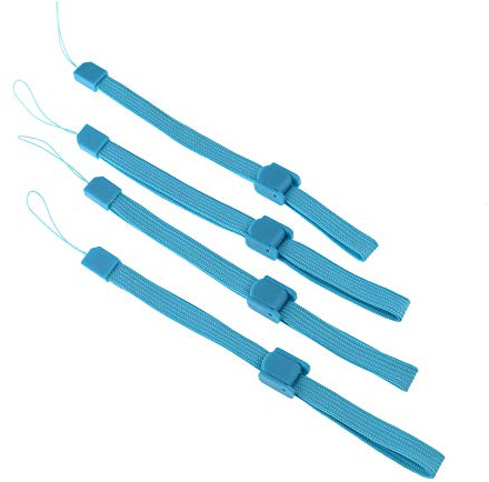 Be In Your Mind Hand Wrist Straps Lanyards with Adjustable Buckle for Phone Compatible with Nintendo Wii Remote Controller Camera Set of 4pcs Blue