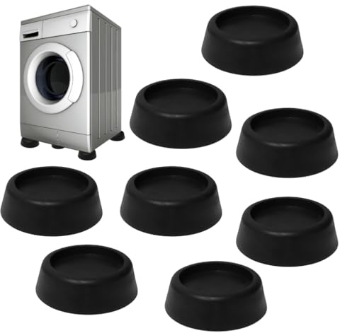 Evelots Anti Vibration Pads 8 Pack Washer Dryer Pedestal - Noise Dampening Washing Machine Support - Protect Floors - Stabilize Washer/Dryer
