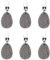 IFUDE Marbre Poids de Nappe, 6 Morceaux Pince Nappe Table Epaisse Poids Nappe Poids de Nappe Décoratifs Pinces pour Nappe Exterieur pour Fête de Famille/Camping/Mariage/Jardin (6 Morceaux)
