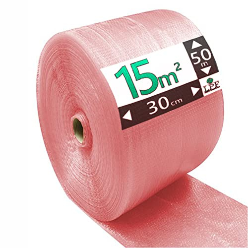 LPF dieLUFTPOLSTERFOLIE 4 Rollen Luftpolsterfolie 30cm 75 Micron Verpackungsfolie Luftpolster Rolle Blisterfolie Noppenfolie Polsterfolie Umzug Knallfolie Polstermaterial Umzugfolie