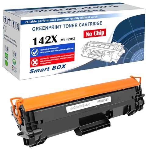 [ Sin chip, con herramienta ] Cartucho tóner compatible 142X W1420X (W1420A, 142A) Negro alto rendimiento 2000 páginas para H P LaserJet M110 M110W M139 M140 M140W - El embalaje puede variar
